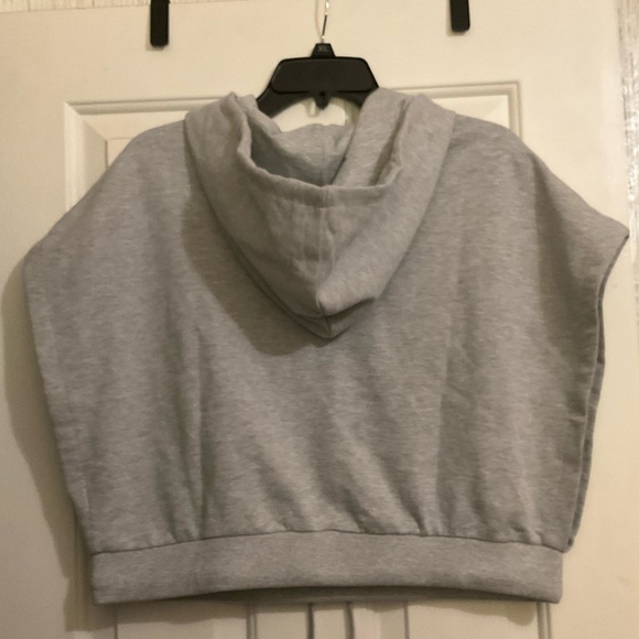 GUESS Hooded Dolman Sleeve Sweatshirt (Gray) - Picture 4 of 5